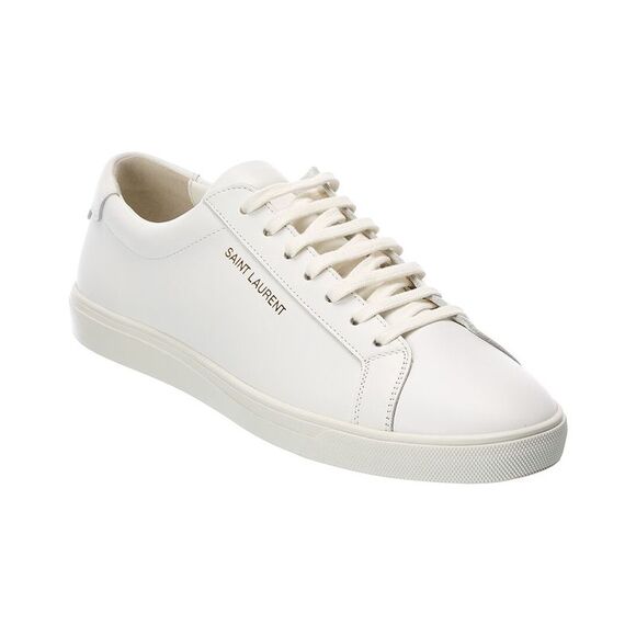 Saint Laurent Andy Leather Sneaker White